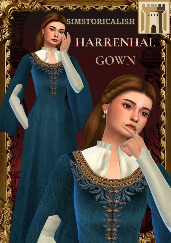 Maxis Match [Simstoricalish] Alicent's Harrenhal Dress by simsfinds - The Sims 4 Custom Content