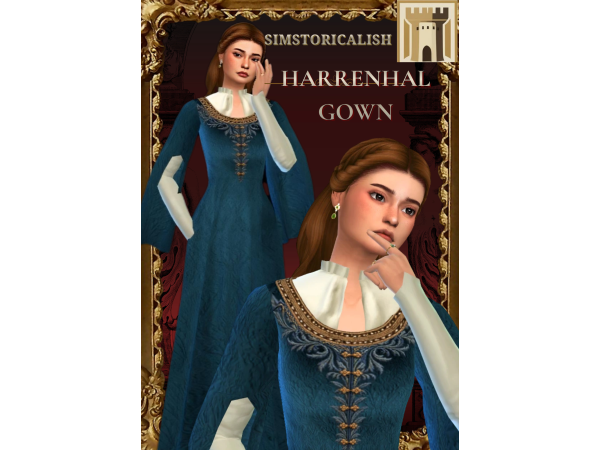 Maxis Match [Simstoricalish] Alicent's Harrenhal Dress - The Sims 4 Custom Content