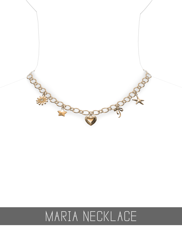 Alpha MARIA NECKLACE by simsfinds - The Sims 4 Custom Content