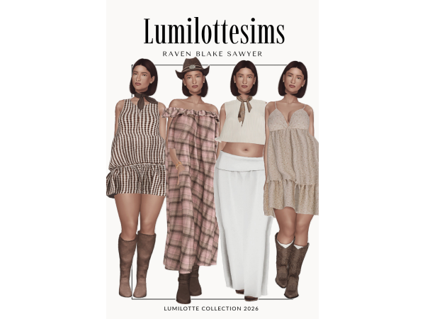 Sims 4 lookbook by lumilotte