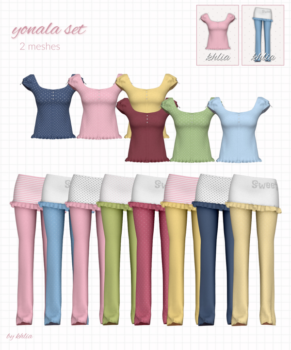 Maxis Match yonala set by simsfinds - The Sims 4 Custom Content