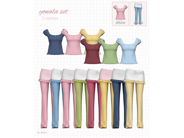 Maxis Match yonala set by khlia - The Sims 4 Custom Content