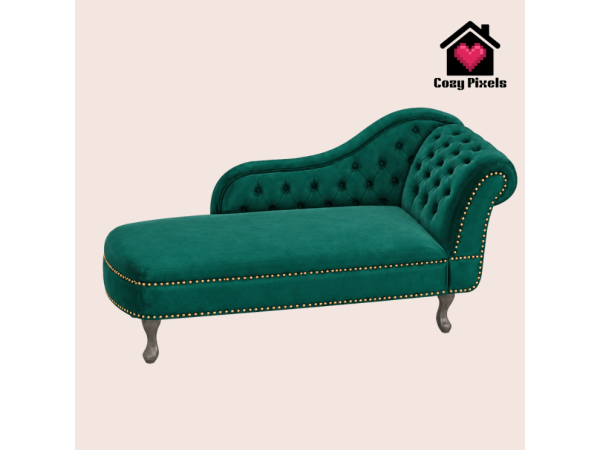 Alpha Tufted Lounge Chair [CozyPixels] - The Sims 4 Custom Content