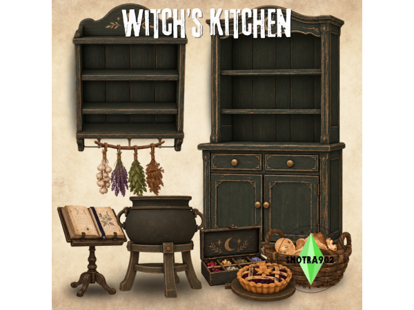 Mix Witch's Kitchen by Snotra902 - The Sims 4 Custom Content