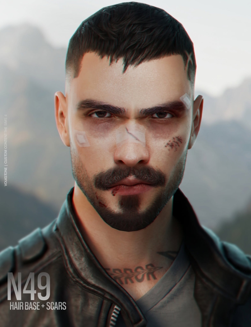 Alpha HAIR BASE N49 (FREE) by volkstonesims - The Sims 4 Custom Content