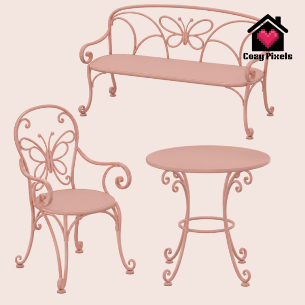 Mix Butterfly Garden by simsfinds - The Sims 4 Custom Content