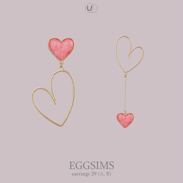 Alpha [EGGSIMS] earrings 29 by simsfinds - The Sims 4 Custom Content