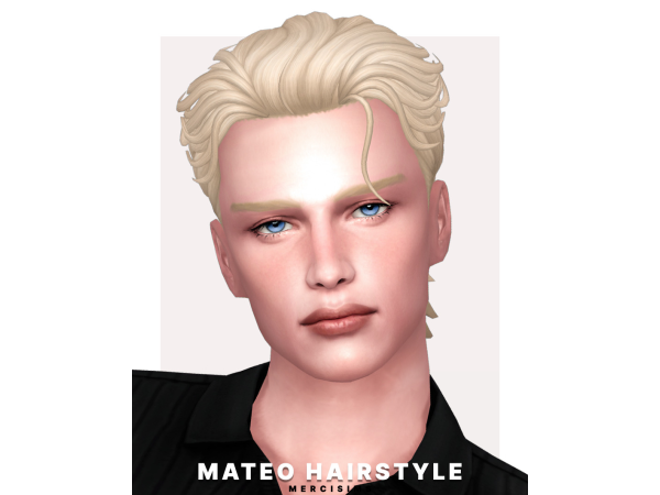 Sims 4 Mateo Hairstyle by mercisims