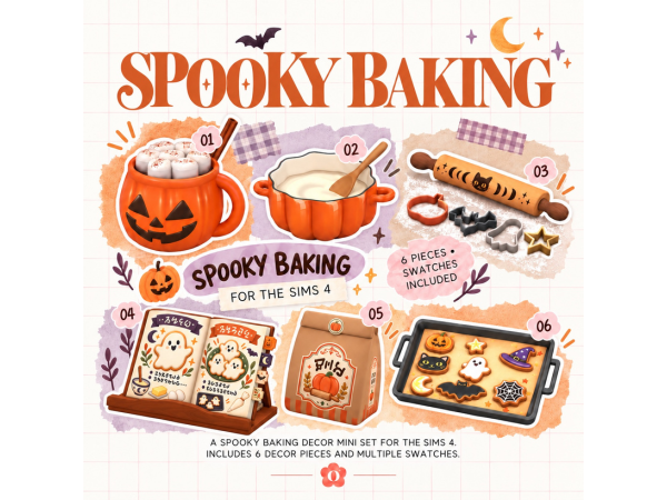 Maxis Match SPOOKY BAKING by Olyami - The Sims 4 Custom Content