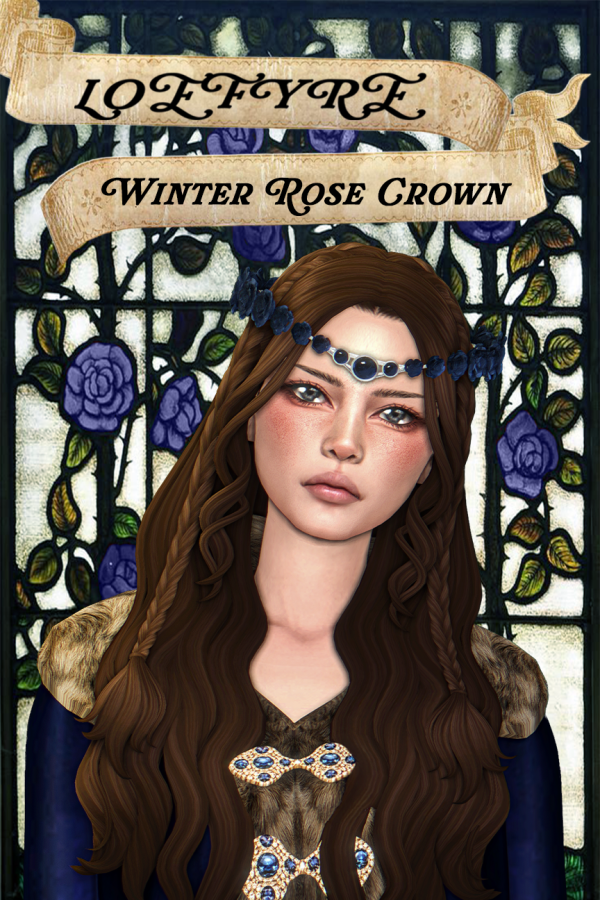 Maxis Match Lyanna's Winter Rose Crown by simsfinds - The Sims 4 Custom Content