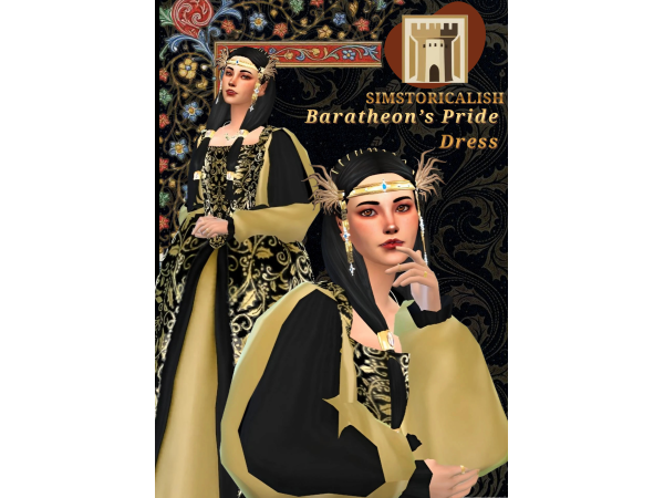 Sims 4 [Simstoricalish] Baratheon's Pride Dress