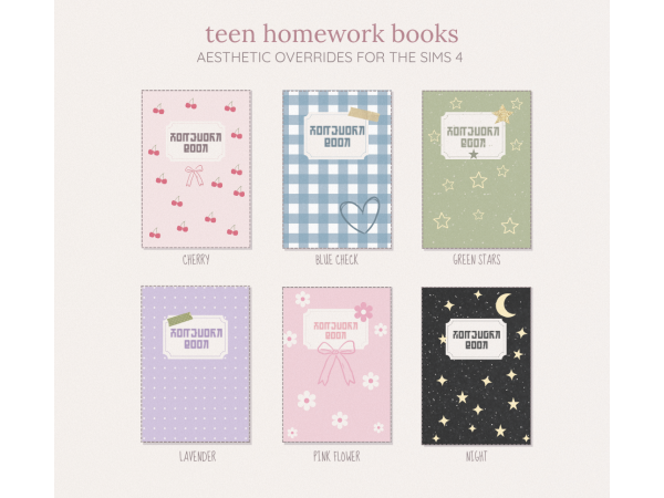 Maxis Match default teen homework override by simgiulia - The Sims 4 Custom Content