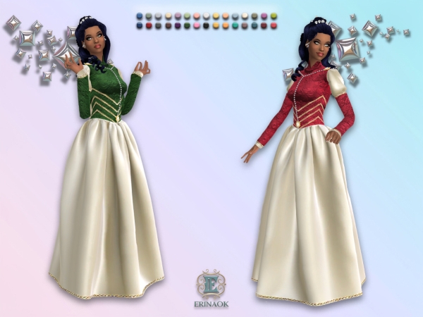 Sims 4 ErinAOK Women's Valaena Gown 101026