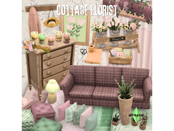 Maxis Match Cottage Florist by Snotra902 - The Sims 4 Custom Content
