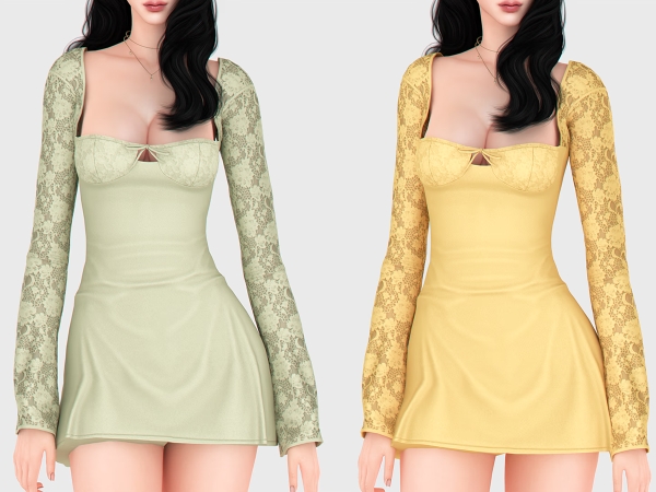 Sims 4 Amy Lace Dress