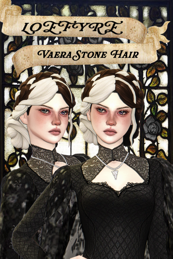 Maxis Match Vaera Stone Hair by simsfinds - The Sims 4 Custom Content