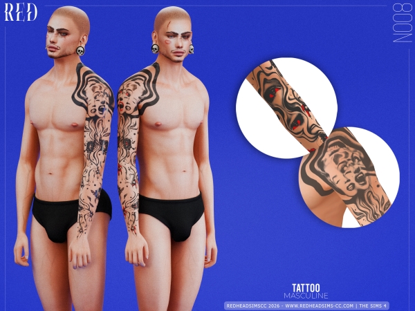 Sims 4 AM TATTOO N008
