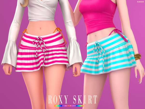 Sims 4 Roxy Skirt - Enrique x Bluerose