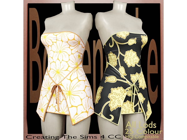 Alpha Boe_Melissa Zee Dress - The Sims 4 Custom Content