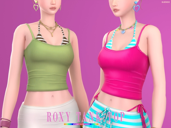 Sims 4 Roxy Tank Top - Enrique x Bluerose
