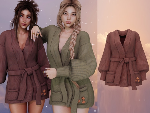 Sims 4 Yasmin Cosy Cardigan Dress