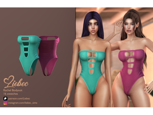 Alpha LIEBEC RACHEL BODYSUIT - The Sims 4 Custom Content