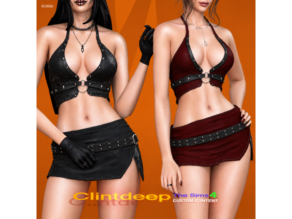 Sims 4 Clintdeep TS4 CC - Allorya Mini Skirts
