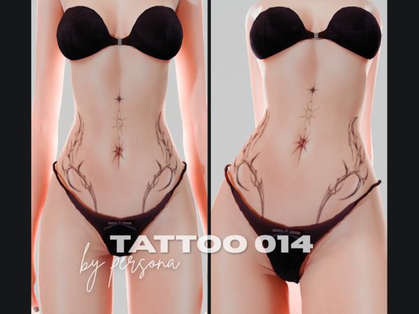 Sims 4 PERSONA - Tattoo XIV by simsbypersona
