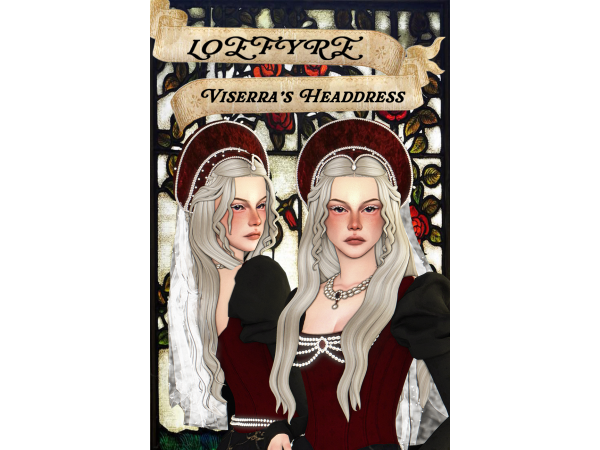 Sims 4 Viserra's Headdress by loefyrre
