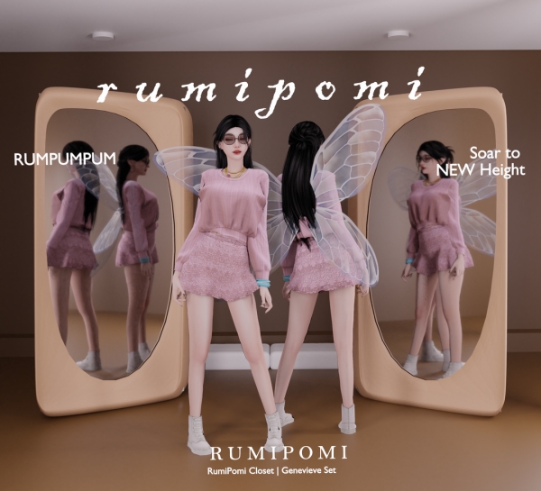 Alpha Rumpumpum_Genevieve Outfit Set by rumi_pomi - The Sims 4 Custom Content