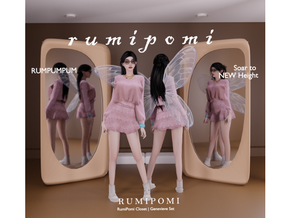 Sims 4 Rumpumpum_Genevieve Outfit Set