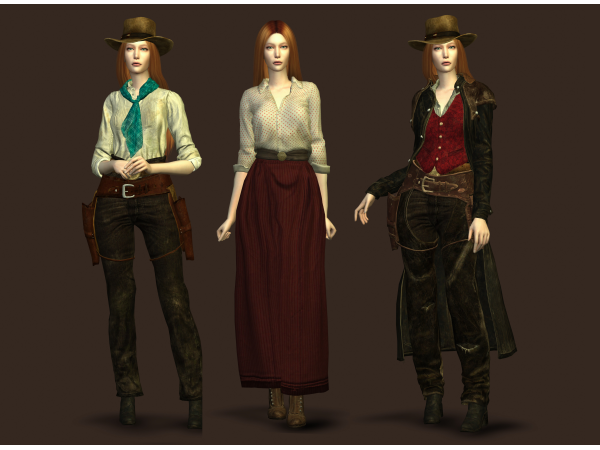 Alpha RDR2 Sadie Adler by plazasims - The Sims 4 Custom Content