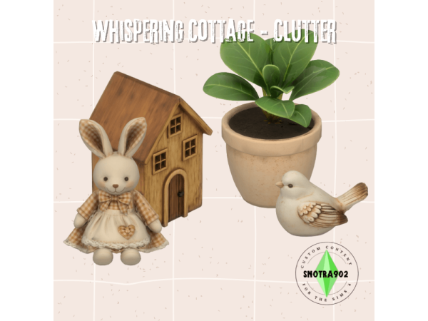 Sims 4 Whispering Cottage - Clutter By Snotra902