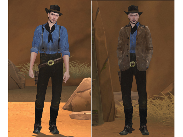 Alpha RDR2 Arthur Morgan by plazasims - The Sims 4 Custom Content