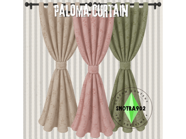 Sims 4 Paloma Curtain By Snotra902