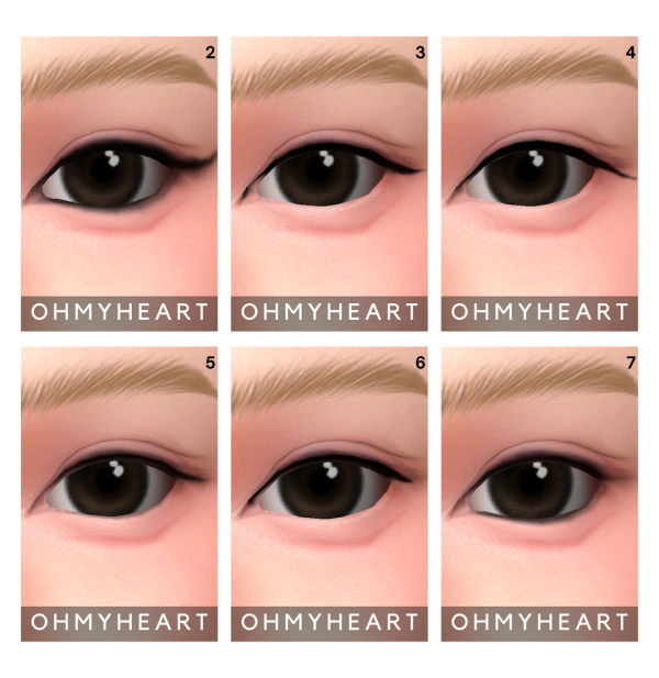 Mix eyeliner2 7 by ohmyheart - The Sims 4 Custom Content