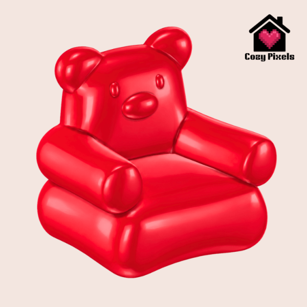 Mix Gummy Bear Inflatable Chair by simsfinds - The Sims 4 Custom Content