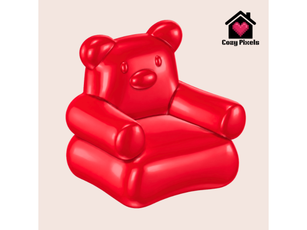 Sims 4 Gummy Bear Inflatable Chair By CozyPixels01
