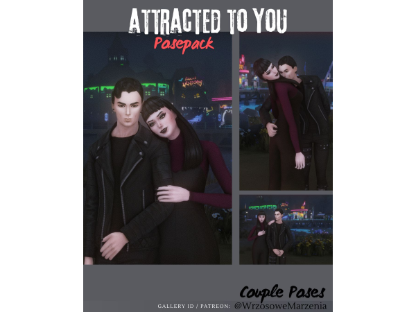 Maxis Match Attracted to you Posepack - The Sims 4 Custom Content