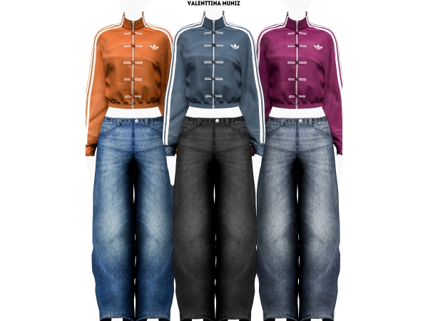 Mix Adidas Jacket early access - The Sims 4 Custom Content