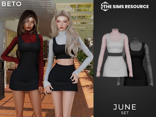 Alpha June Set by Beto_ae0 - The Sims 4 Custom Content