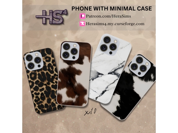Sims 4 Phone with Minimal Case Set