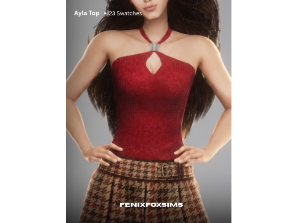 Mix Ayla Top - The Sims 4 Custom Content