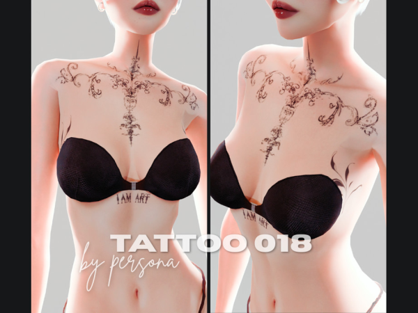 Sims 4 PERSONA - Tattoo XVIII by simsbypersona