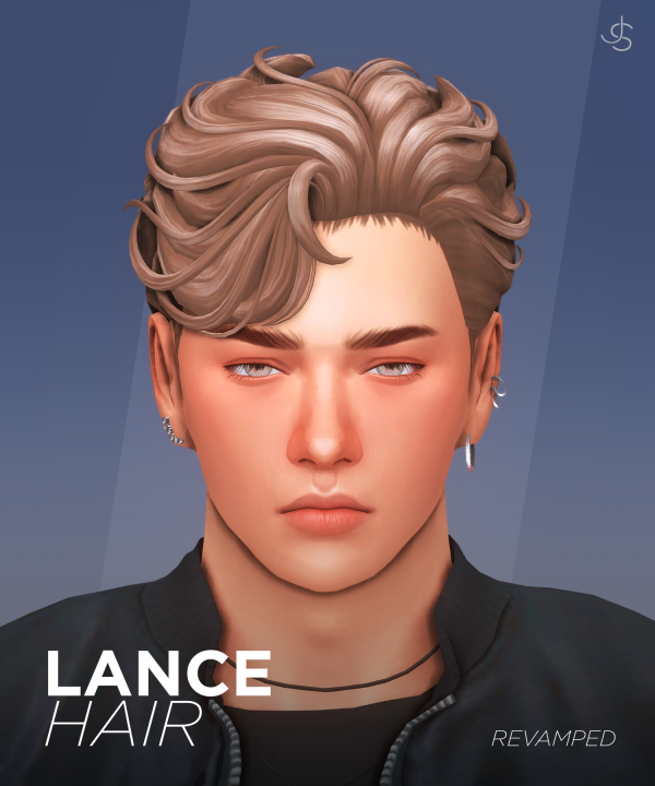 Maxis Match Lance Hair by simsfinds - The Sims 4 Custom Content