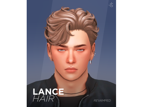 Sims 4 Lance Hair by johnnysims