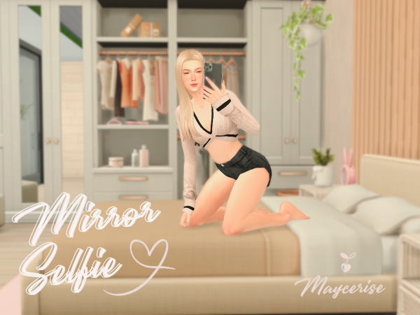 Mix Mirror Selfie Pose Pack - The Sims 4 Custom Content