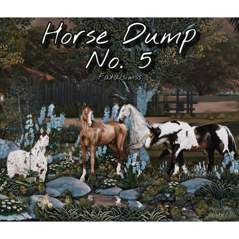 Alpha Horse Dump No 5 by fatalsimss - The Sims 4 Custom Content
