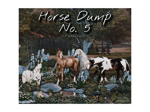 Alpha Horse Dump No 5 - The Sims 4 Custom Content