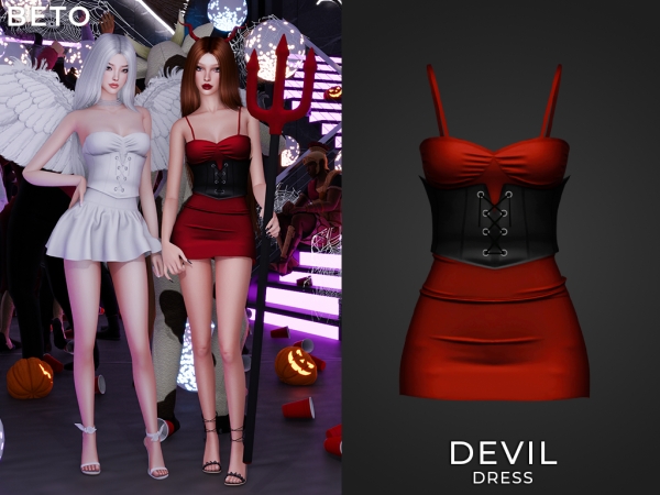 Sims 4 Devil - Dress